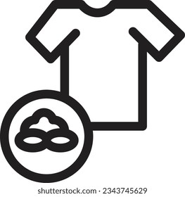 Cotton Thin Tshirt Outline Icon