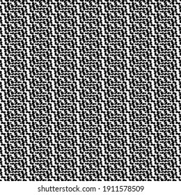 Toalla de algodón con textura de chevron y rayas paralelas. Gráficos decorativos en blanco y negro.