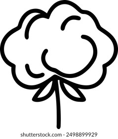 a cotton tree vector lcon