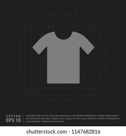 Cotton t-shirt icon - Black Creative Background - Free vector icon