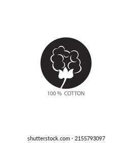 cotton vector icon illustration simple design.