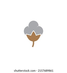 cotton vector icon illustration simple design.