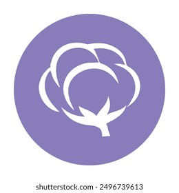 cotton vector icon illustration simple design.