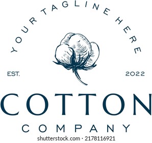 Cotton vector for logo design or other purpose