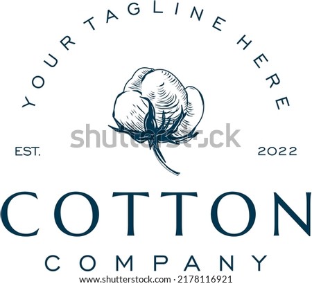 Cotton vector for logo design or other purpose