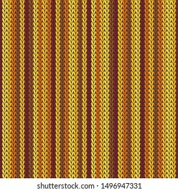 Cotton vertical stripes christmas knit geometric vector seamless. Carpet knit tricot  fabric print. Fashionable seamless knitted pattern. Abstract xmas wallpaper.