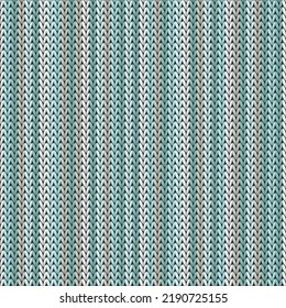 Cotton vertical stripes knit texture geometric vector seamless. Pullover hosiery textile print. Fashionable seamless knitted pattern. Abstract xmas wallpaper.