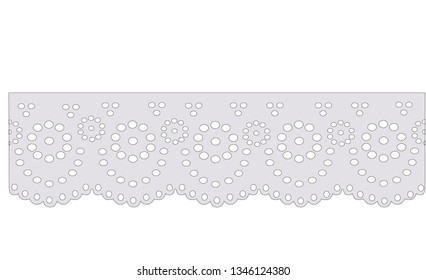 cotton vintage eyelet design