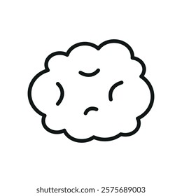 Cotton wall icon, showcasing soft and cozy vibes in a sleek and modern design, perfect for minimalist decor or creative interior concepts