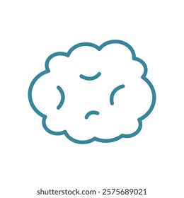 Cotton wall icon, showcasing soft and cozy vibes in a sleek and modern design, perfect for minimalist decor or creative interior concepts