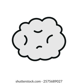 Cotton wall icon, showcasing soft and cozy vibes in a sleek and modern design, perfect for minimalist decor or creative interior concepts