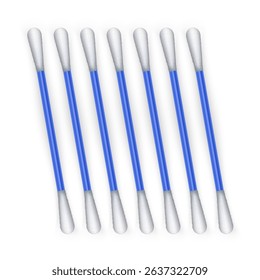 Cotton wool ear sticks Cotton Swabs Essential for Personal Care and Hygiene Vector format