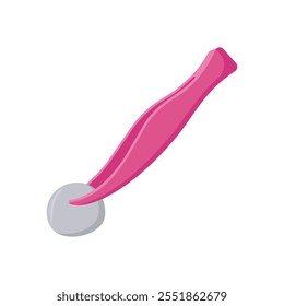 Icono plano de lana de algodón, Ilustración vectorial