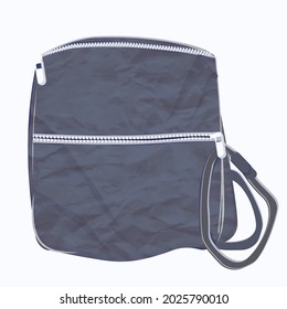 Cotton zip backpack, eco-friendly fabric. Eco-friendly tote bag. Say no to plastic.