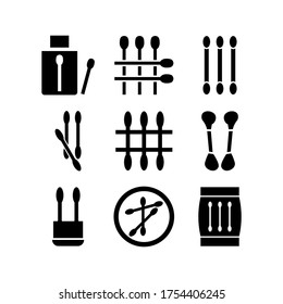 cotton-buds icon or logo isolated sign symbol vector illustration - Collection of high quality black style vector icons
