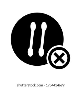 cotton-buds icon or logo isolated sign symbol vector illustration - high quality black style vector icons
