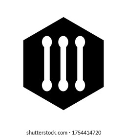 cotton-buds icon or logo isolated sign symbol vector illustration - high quality black style vector icons

