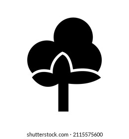 Icono de algodón aislado en fondo blanco