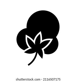 Icono de algodón aislado en fondo blanco