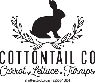 cottontail co. Easter Bunny Svg