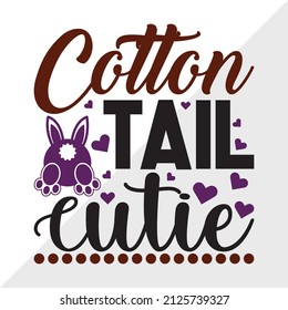 Cottontail Cutie printable vector illustration
