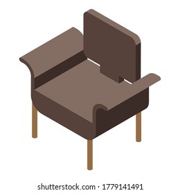Couch armchair icon. Isometric of couch armchair vector icon for web design isolated on white background