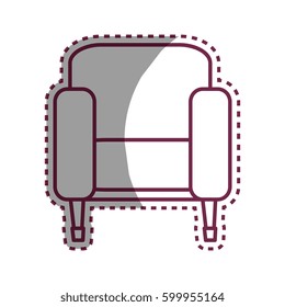 couch chair isolated icon