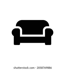 couch Icon. Flat style design isolated on white background. Vector illustration