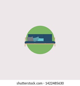 couch icon graphic element Illustration template design