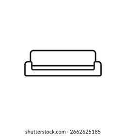 Couch icon isolated on white background. Sofa symbol modern, simple, vector, icon for website design, mobile app, ui. Vector Illustration