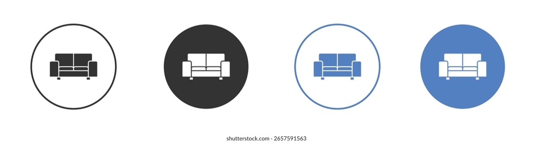 Couch icon logo graphic designs