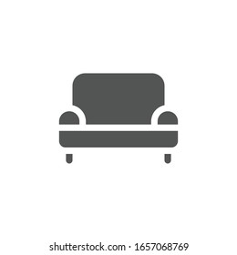 Icono del sofá. Símbolo Sofa moderno, simple, vector, icono para el diseño de sitios web, aplicación móvil, ui.  Ilustración vectorial