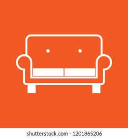 Couch icon, stock vector illustration, EPS10.