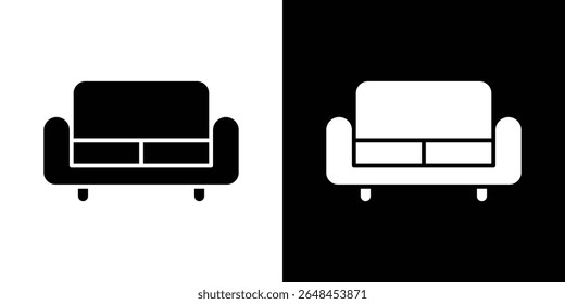 Couch icon symbol collection. Flat vector stock illustration.