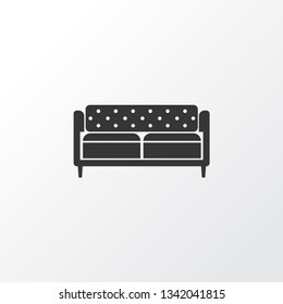 Couch icon symbol. Premium quality isolated upholstery element in trendy style.