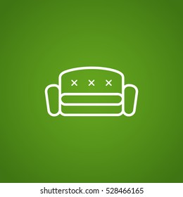  Couch icon Vector. 