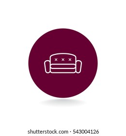 Couch icon Vector. 