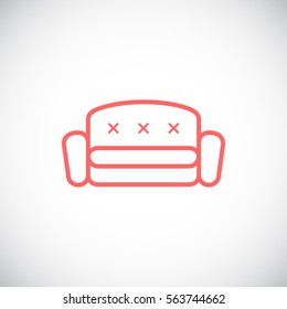  Couch icon Vector. 