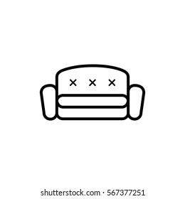  Couch icon Vector. 