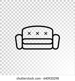  Couch icon Vector. 