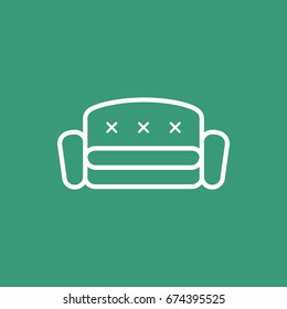 Couch icon Vector. 