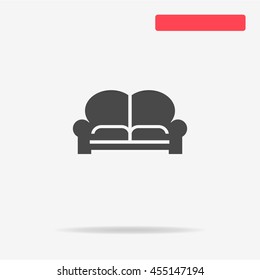 Couch icon. Vector concept illustration for design.