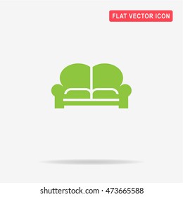 Couch icon. Vector concept illustration for design.