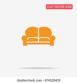 Couch icon. Vector concept illustration for design.
