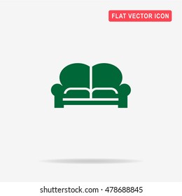 Couch icon. Vector concept illustration for design.