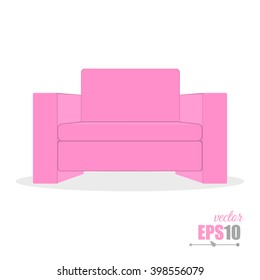 Couch Icon Vector. Couch Icon Flat. 