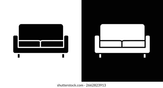 Ícone de sofá Gráficos escalonáveis por vetor