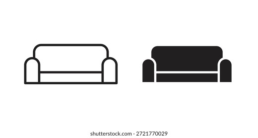 Ícone de sofá para seu design de site, logotipo, aplicativo, UI. EPS10