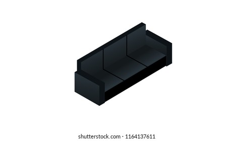 Couch isolated vector illustration