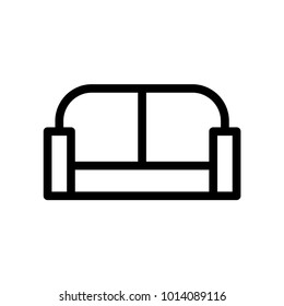 couch outline icon